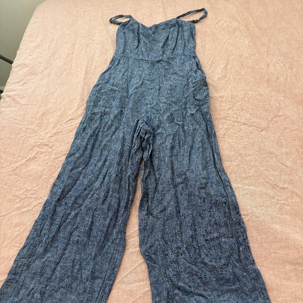 Old Navy Blue Wide-Leg Jumpsuit